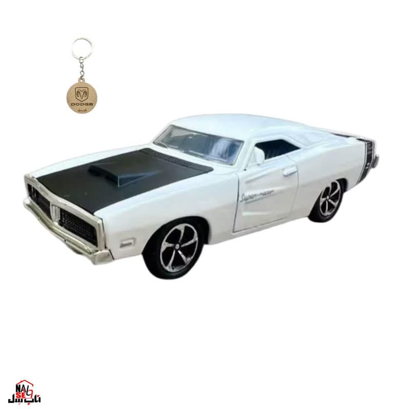 ماکت ماشین ناب سل مدل دوج چارجر فلزی موزیکال چراغدار DODGE CHARGER NAAB001 به همراه جاسوییچی — تصویر ۴