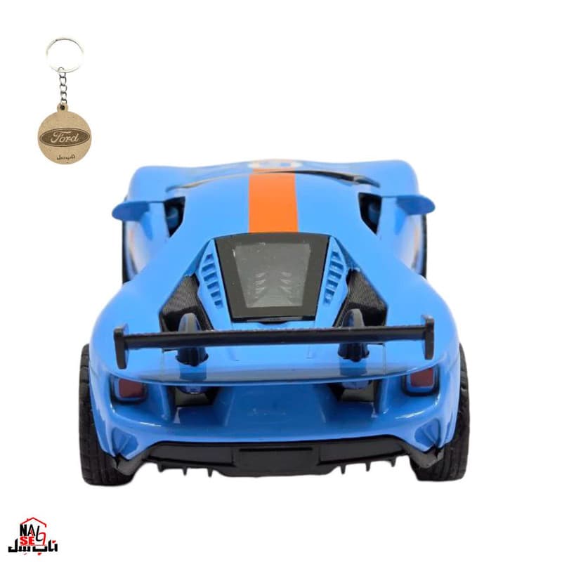 ماکت ماشین ناب سل مدل فورد جی تی رالی اسپرت فلزی موزیکال چراغدار FORD GT به همراه جاسوییچی — تصویر ۶