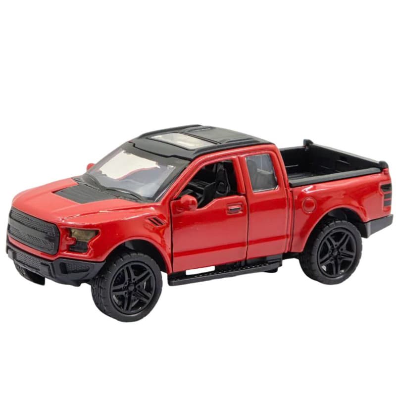 ماکت ماشین ناب سل مدل فورد رپتور فلزی موزیکال چراغدار FORD به همراه جاسوییچی — تصویر ۶