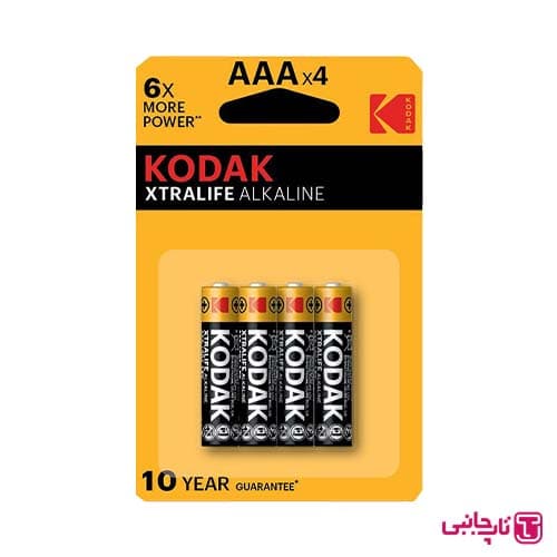 باتری نیم قلمی آلکالاین کداک مدل XTRALIFE Alkaline (بسته 4 عددی) — تصویر ۲