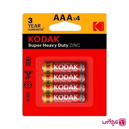 باتری نیم قلمی کداک مدل Super Heavy Duty ZINC (بسته 4 عددی)