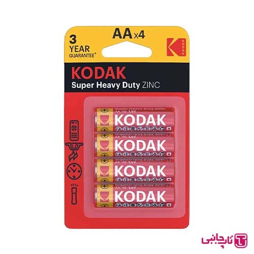 باتری قلمی کداک مدل Super Heavy Duty ZINC (بسته 4 عددی) — تصویر ۲