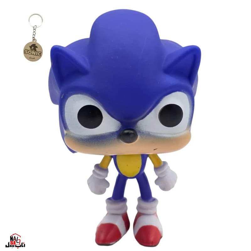 فیگور ناب سل مدل فانکو پاپ سونیک ارتفاع 10سانتی متر SONIC WHIT RING 283 به همراه جاسوییچی — تصویر ۳