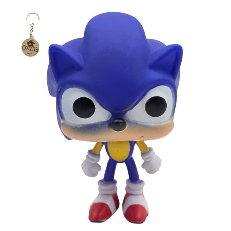 فیگور ناب سل مدل فانکو پاپ سونیک ارتفاع 10سانتی متر SONIC WHIT RING 283 به همراه جاسوییچی