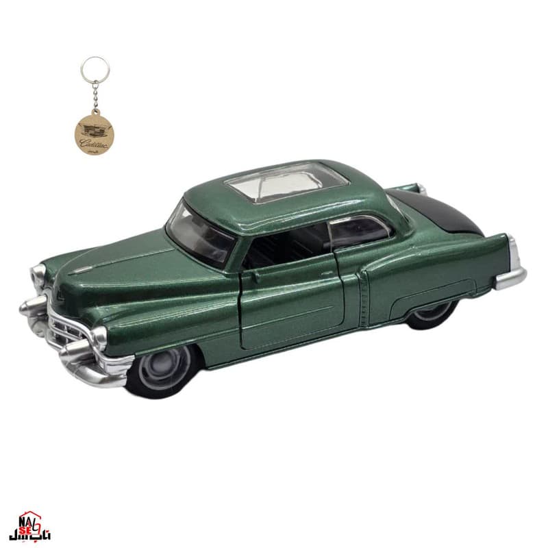 ماکت ماشین ناب سل مدل کادیلاک الدرادو کلاسیک فلزی چراغدار موزیکال CADILLAC ELDORADO به همراه جاسوییچی — تصویر ۶