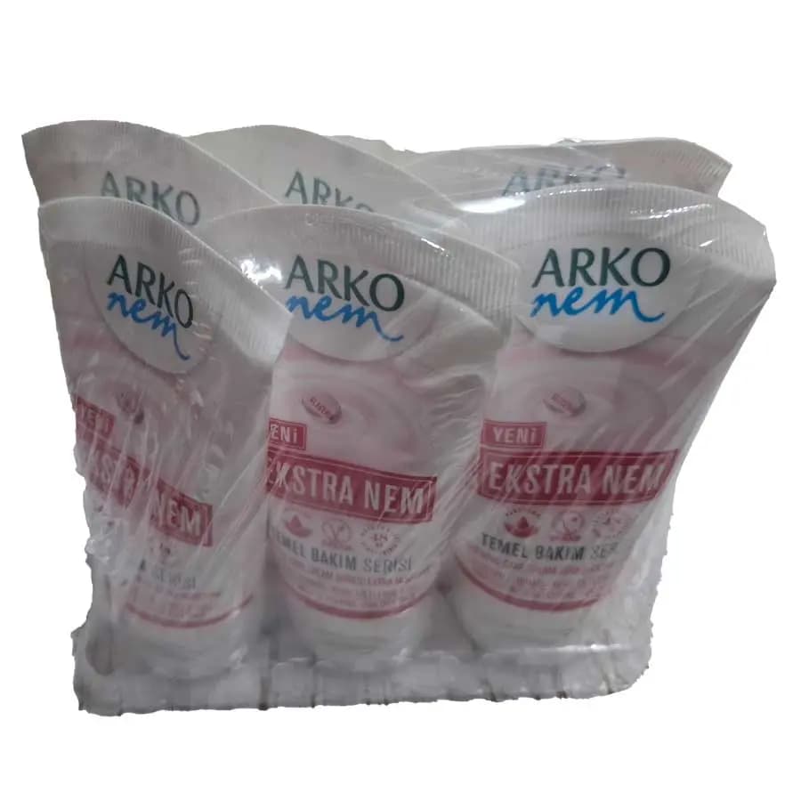 کرم مرطوب کننده دست و بدن آرکو نم مدل Ekstra Nem (اکسترا نم) حجم 60 میلی‌لیتر – بسته 6 عددی