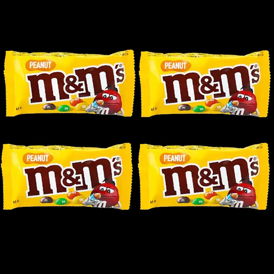 اسمارتیز ام اند امز (M&M’S) با مغز بادام زمینی 45 گرمی 4 عددی