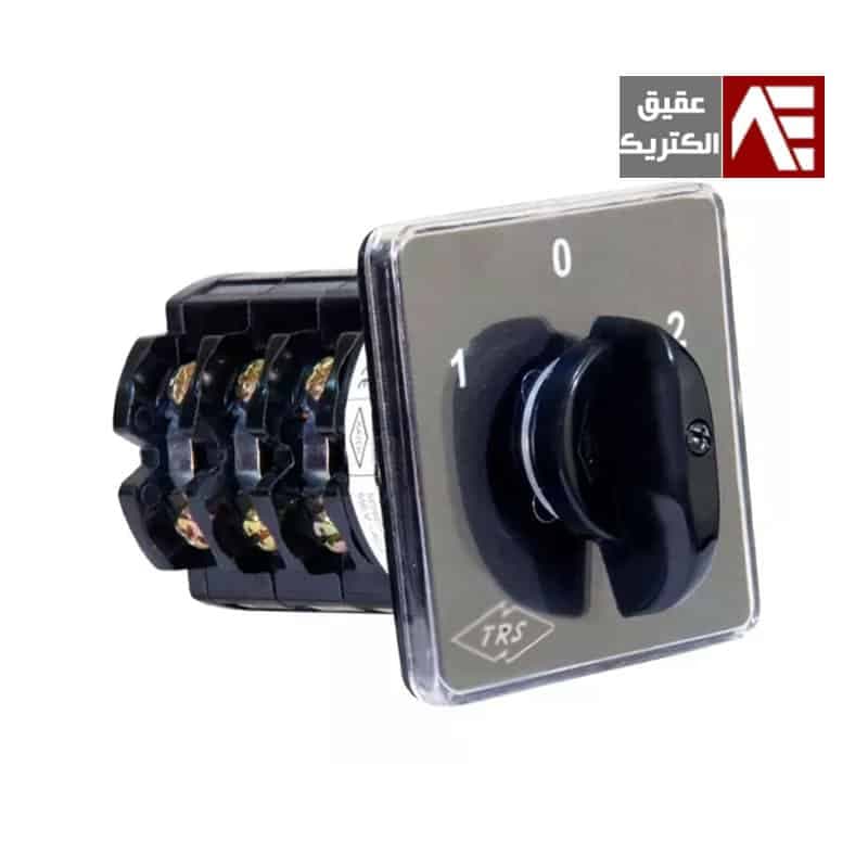 کلید گردان سه فاز دو دور 25 آمپر توان ره صنعت مدل 2509