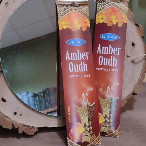 عود خوشبوکننده شاخه‌ای پاکتی اولاس (Ullas) مدل امبر عود Amber Oudh