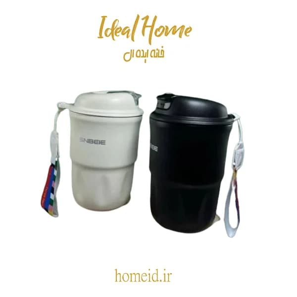 تراول ماگ SNBELE – گنجایش 350 میلی‌لیتر، استیل دوجداره