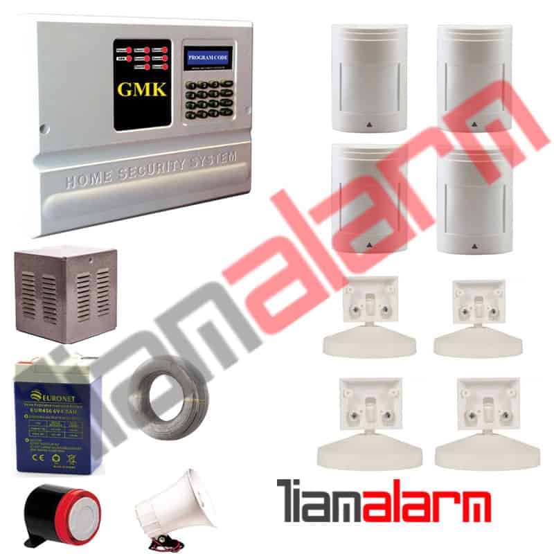 پکیج دزدگیر اماکن باسیم مدل جی ام کا سیم کارتی GM890PR4