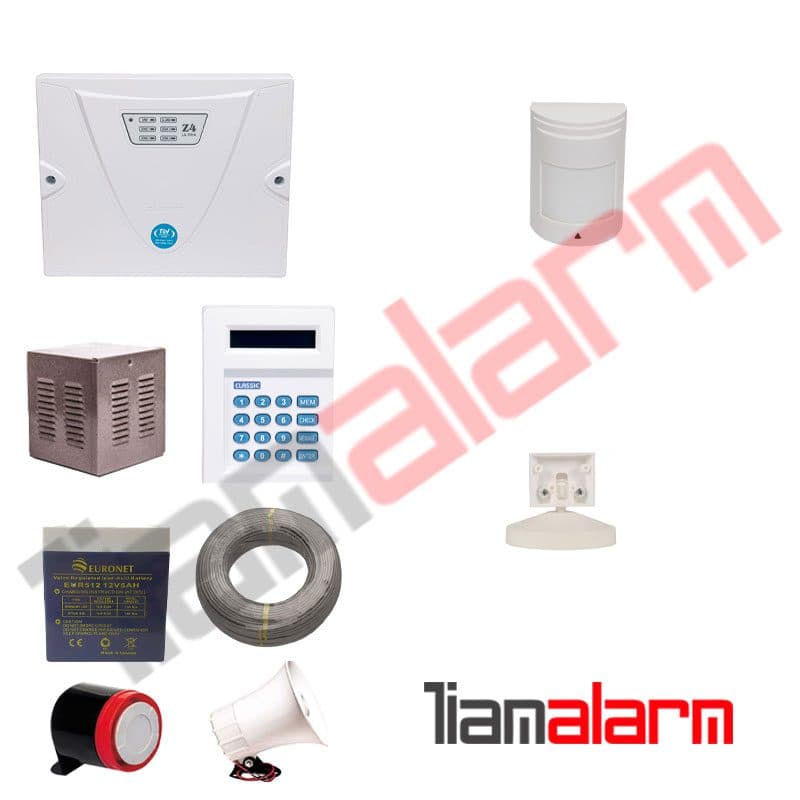پکیج دزدگیر اماکن باسیم مدل کلاسیک PRO با تلفن کننده ی 20 حافظه CLPR1