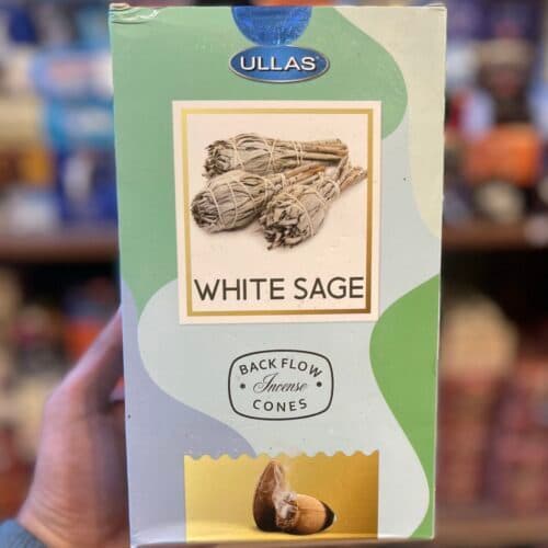 فروش عمده پک 12 عددی عود آبشاری وایت سیج ( مریم گلی ) White Sage برند اولاس (ULLAS)