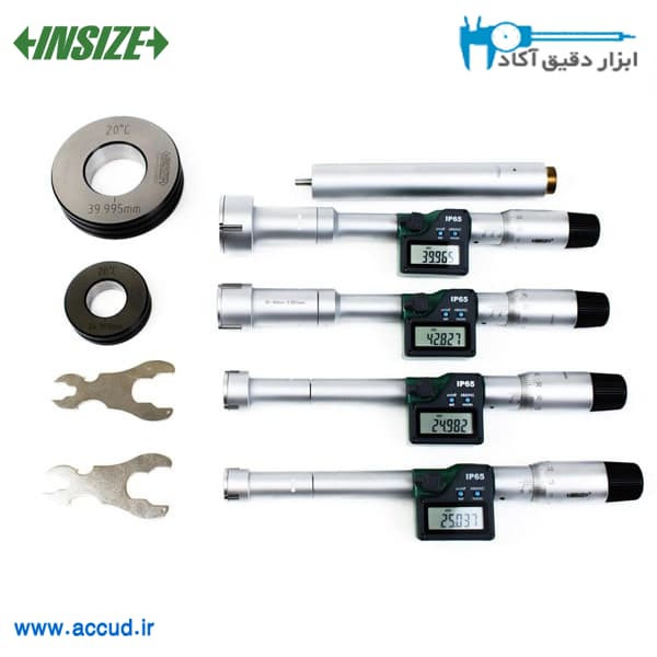 میکرومتر داخل سه فک دیجیتال 50-20 میلی متر INSIZE (با گارانتی رسمی شرکت اینسایز) مدل 3127-504