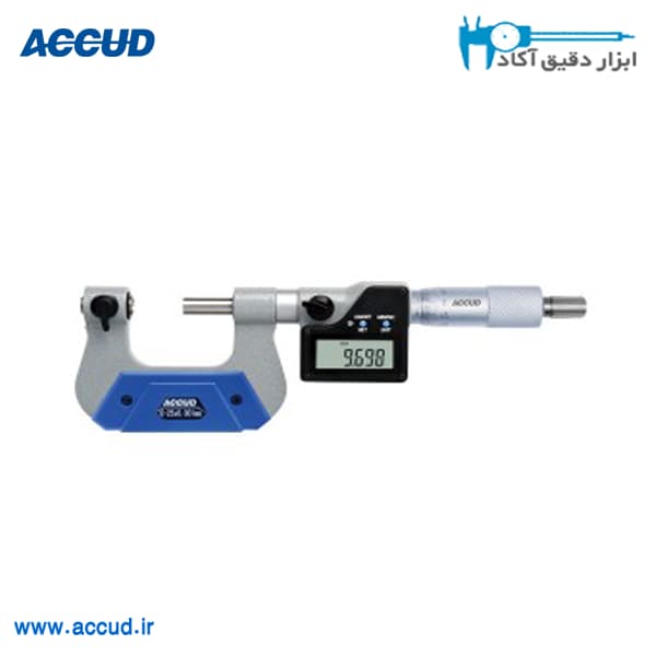 میکرومتر دیجیتال (با هفت جفت فک متفاوت) Accud (اکود با گارانتی شرکتی) مدل 302-001-01 — تصویر ۲