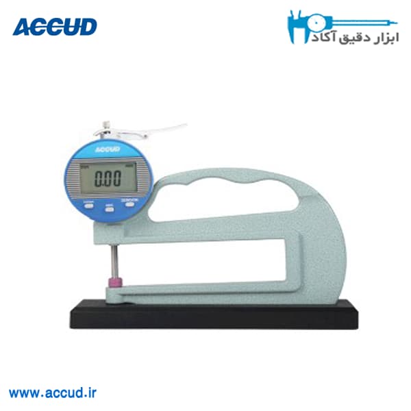 ضخامت سنج دیجیتال (پایه دار) 10-0 میلی متر Accud (اکود با گارانتی شرکتی) مدل 460-010-11B