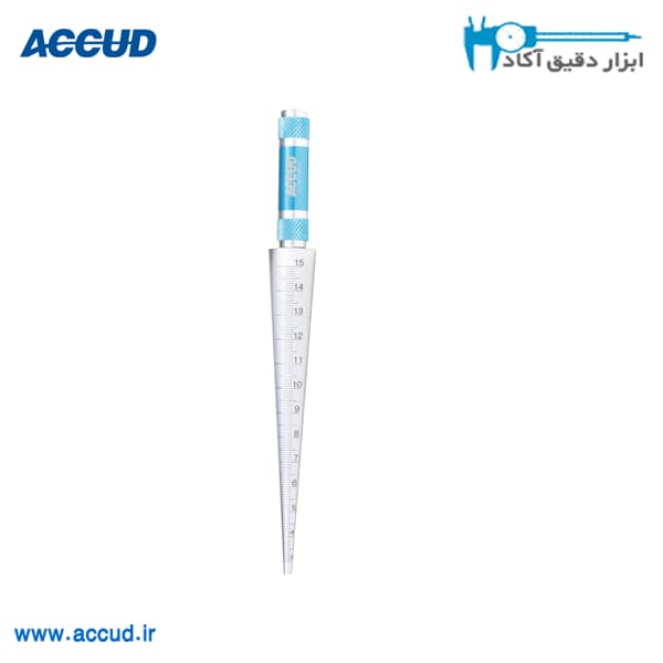 تیپر گیج استوانه 3D سایز 15-3 میلیمتر Accud (اکود با گارانتی شرکتی) مدل 964-015-11