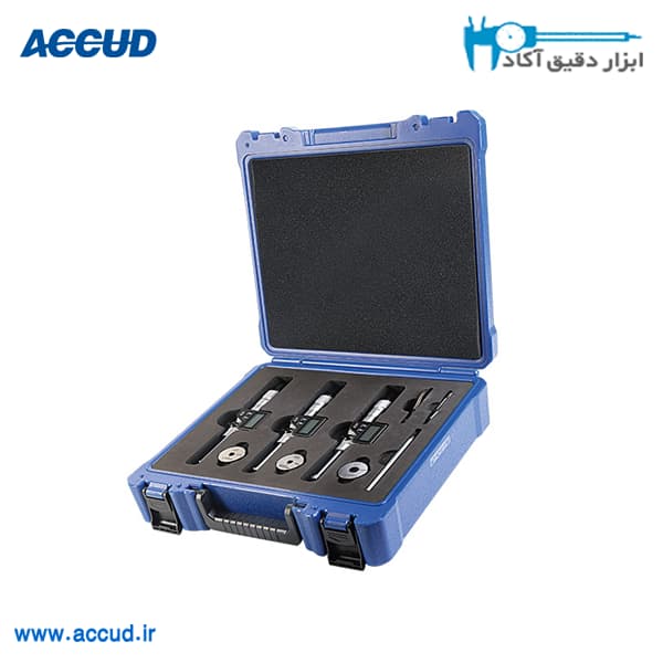 ست میکرومتر دیجیتال داخل سنج سه فک 50-20 میلیمتر Accud (اکود با گارانتی شرکتی) مدل 361-509-05 — تصویر ۲