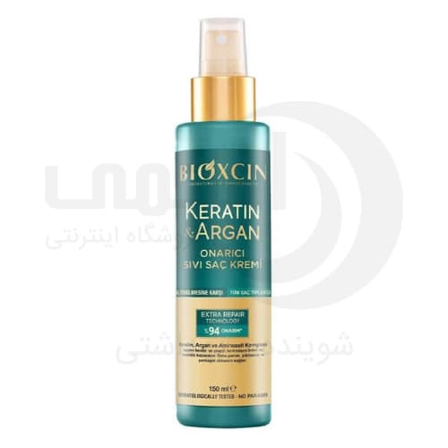 اسپری نرم کننده و ترمیم کننده مو بیوکسین حاوی کراتین و آرگان حجم 150 میل