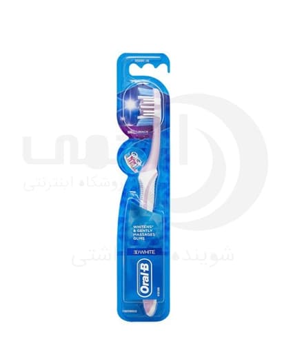 مسواک اورال بی مدل 3DWhite Brilliance manual (برس مدیوم) اورال بی Oral-B بسته یک عددی