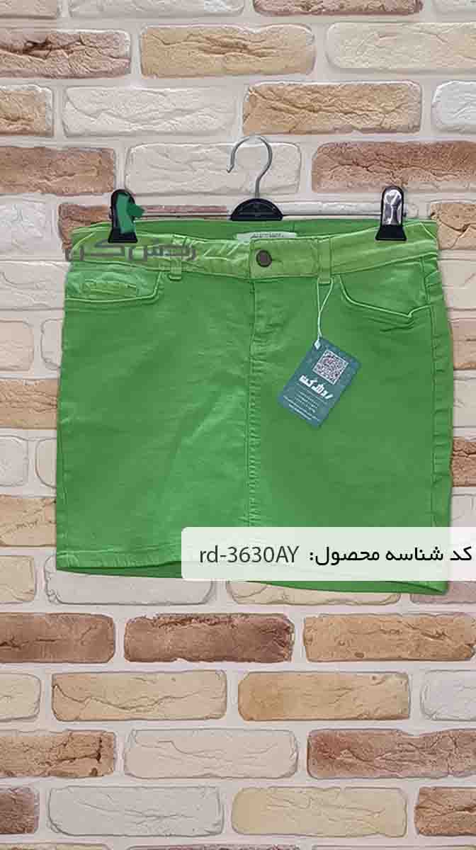 دامن کوتاه جین زنانه دست دوم