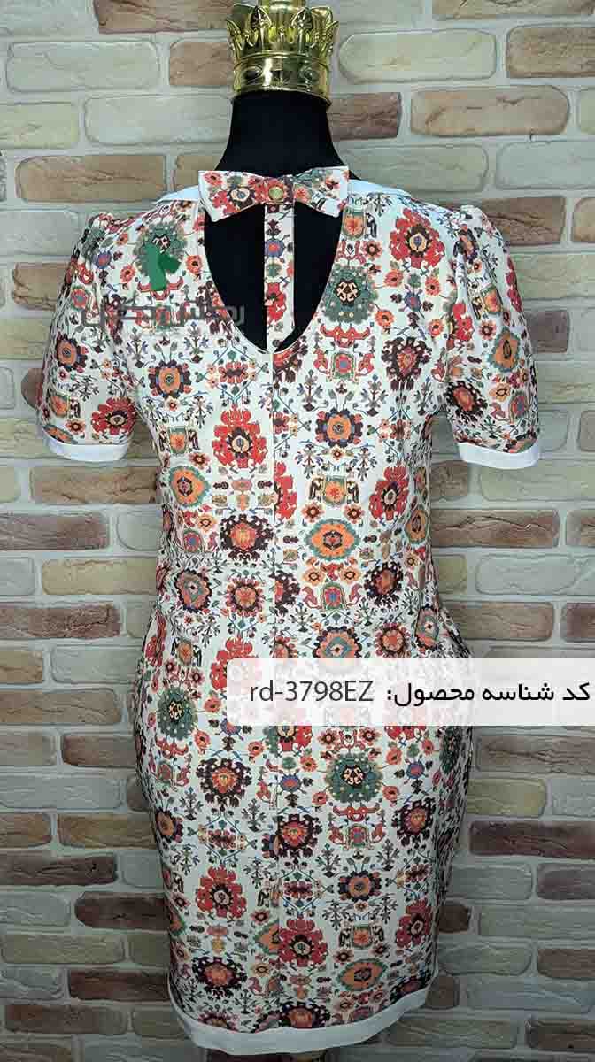 پیراهن مهمانی گلدار effective زنانه دست دوم — تصویر ۴