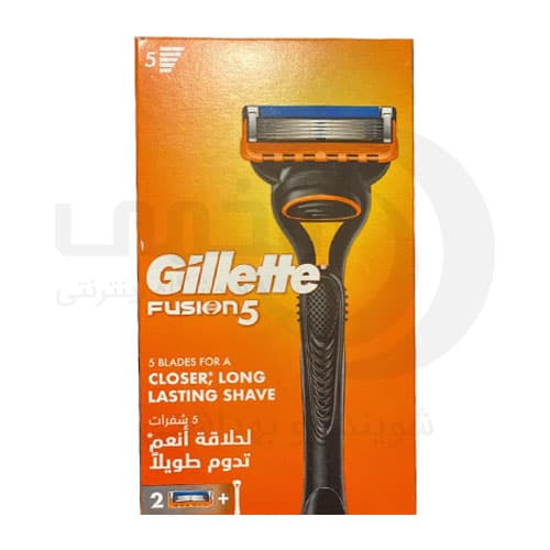 تیغ اصلاح ژیلت فیوژن فایو 5 لبه + دو تیغ Gillette Fusion 5
