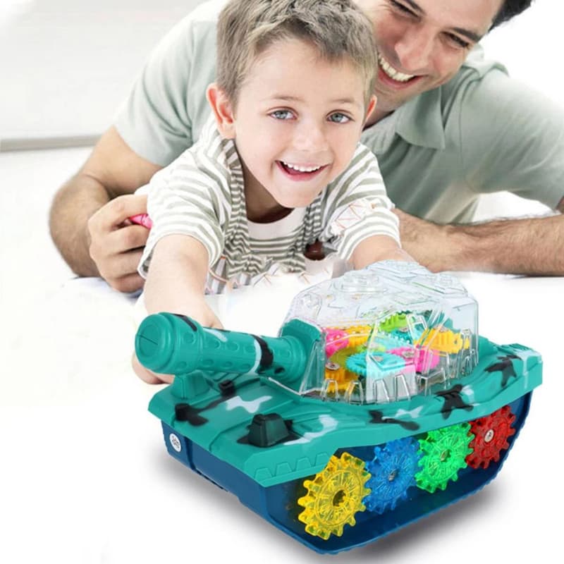 اسباب بازی تانک چرخ دنده ای موزیکال چراغدار — تصویر ۵