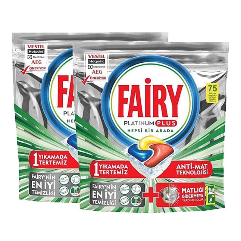 قرص ماشین ظرفشویی فیری پلاتینیوم پلاس 150 تایی Fairy