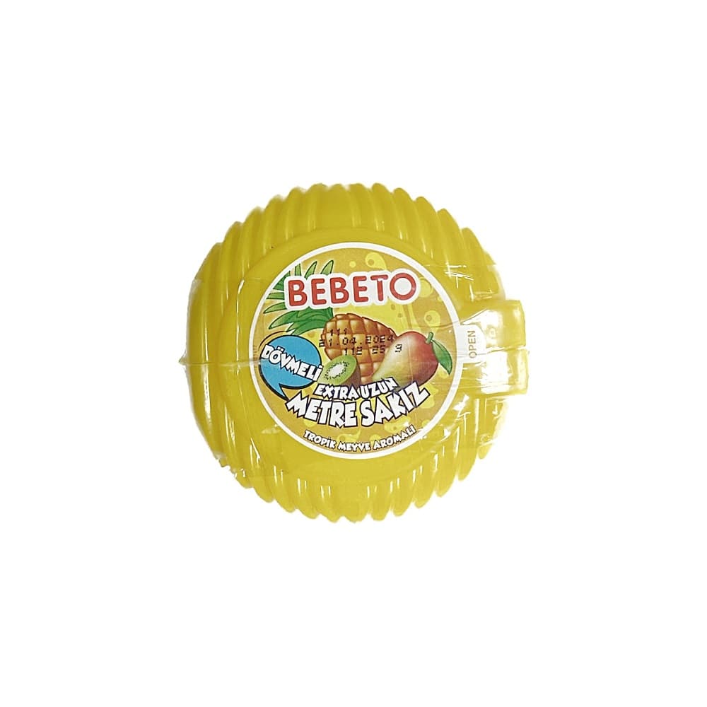 ادامس متری ببتو30گرمی طعم میوه های گرمسیری bebeto
