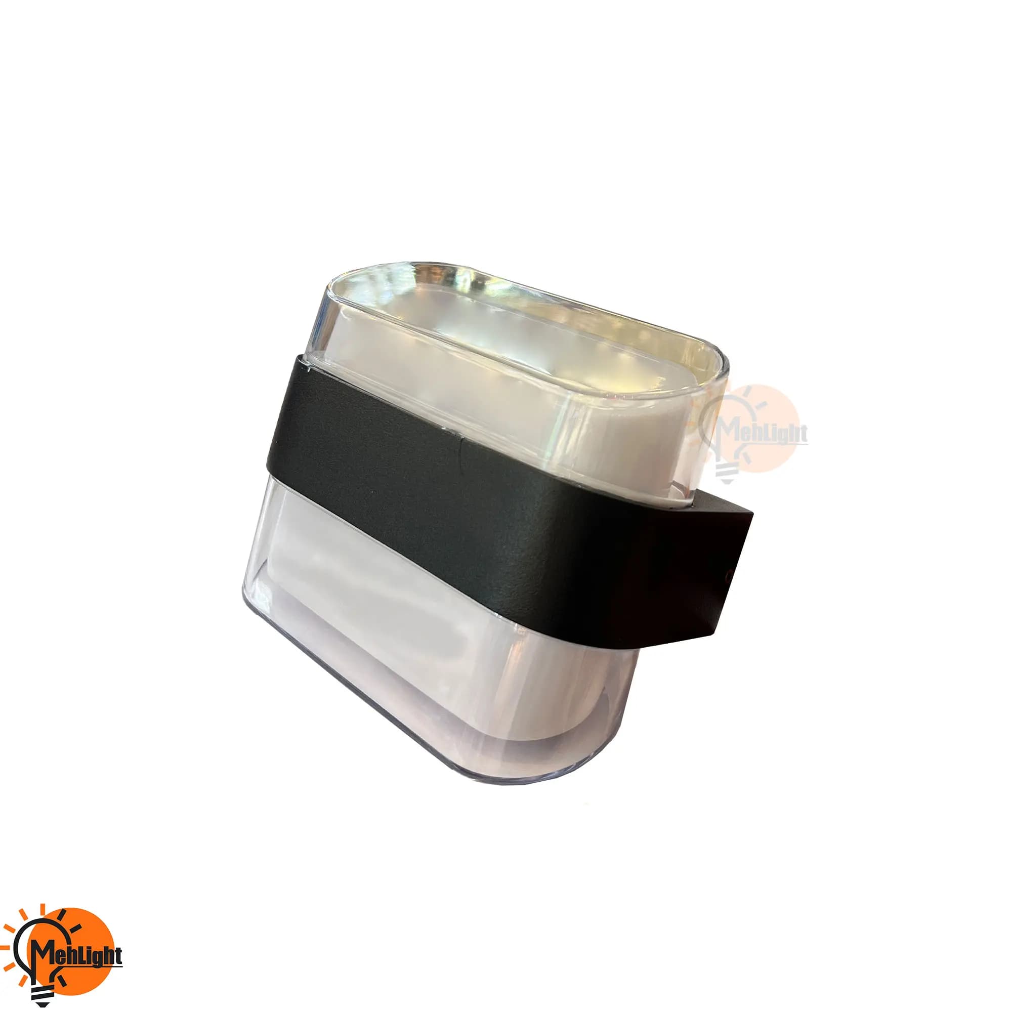 چراغ دکوراتیو بیضی دو گلس 12 وات — تصویر ۳