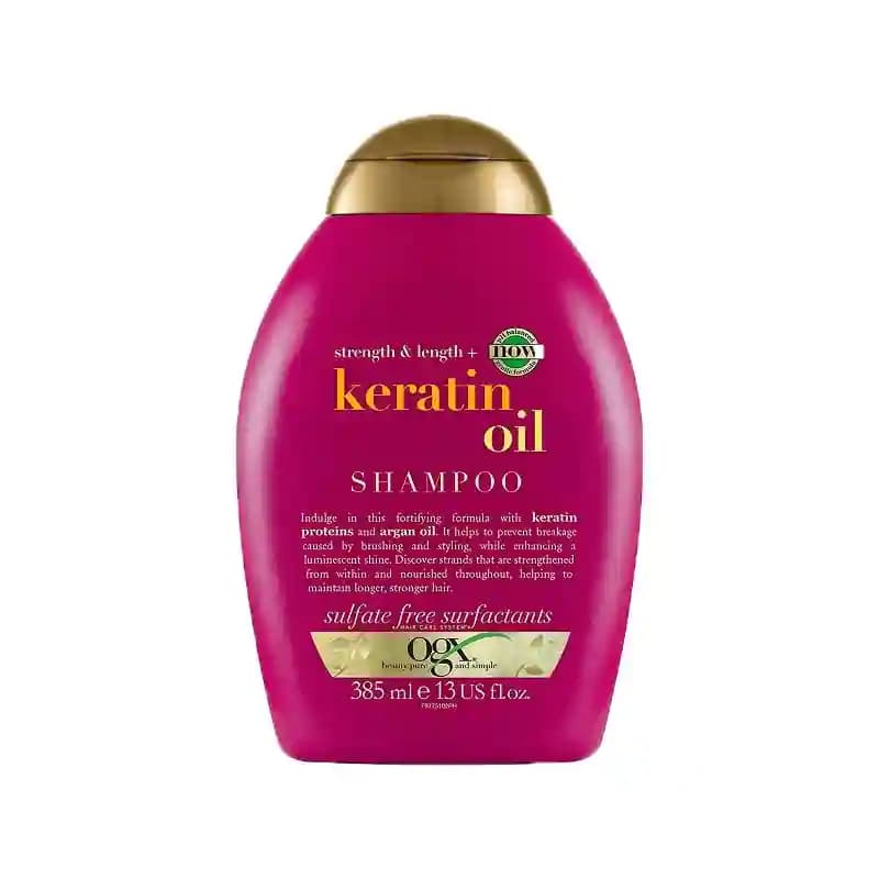 شامپو او جی ایکس مدل KERATIN OIL حجم 385 میل