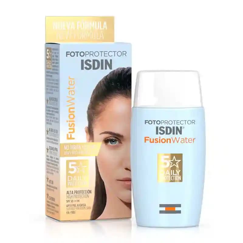 ضدآفتاب ایزدین مدل FUSION WATER اس پی اف 50 بدون رنگ حجم 50 میل