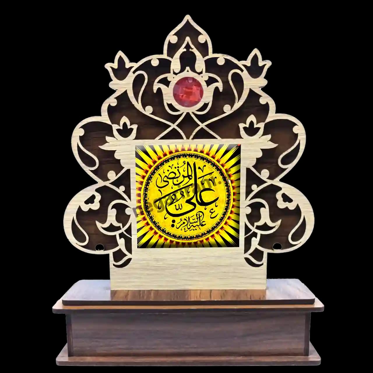 تندیس کاشی گلدار علی علیه السلام مدل 2D 46