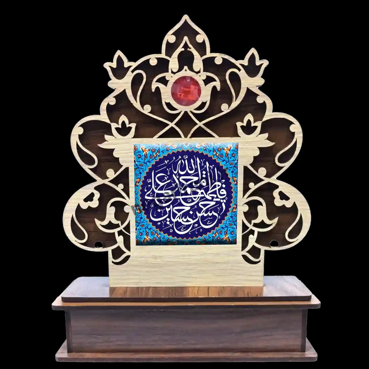 تندیس کاشی گلدار پنج تن 2B 26