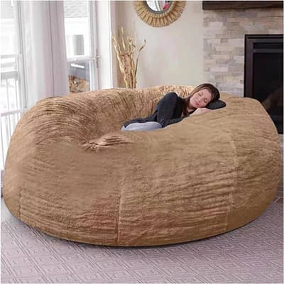 مبل بین بگ دو نفره پارچه حوله ای