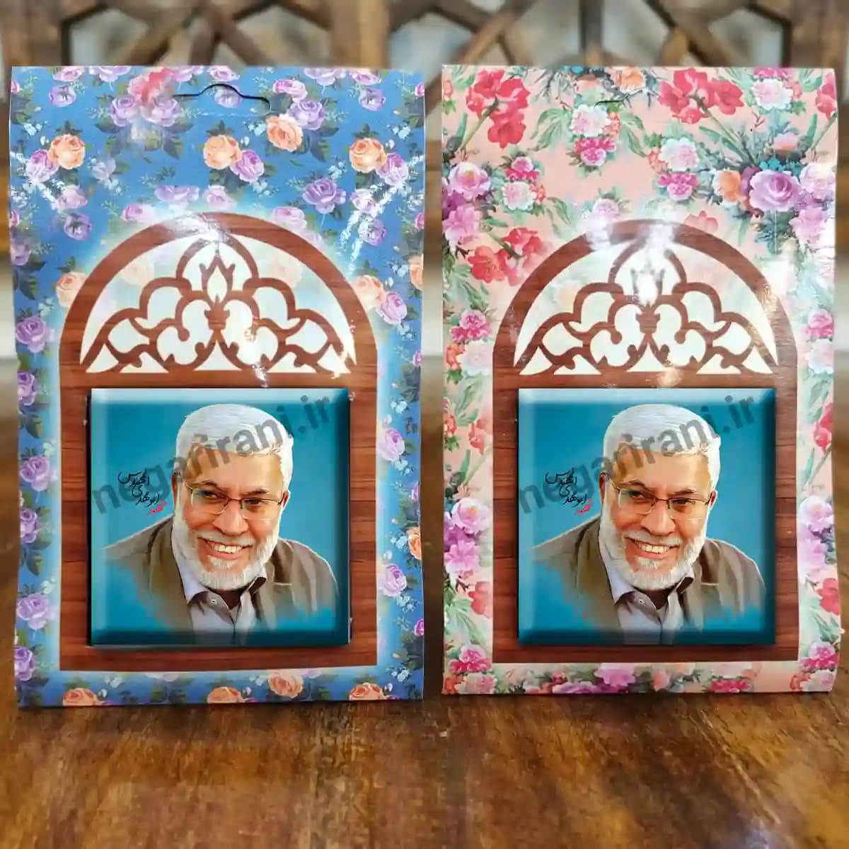 تندیس کاشی پنجره ای شهید ابومهدی المهندس مدل 2Z83 — تصویر ۵
