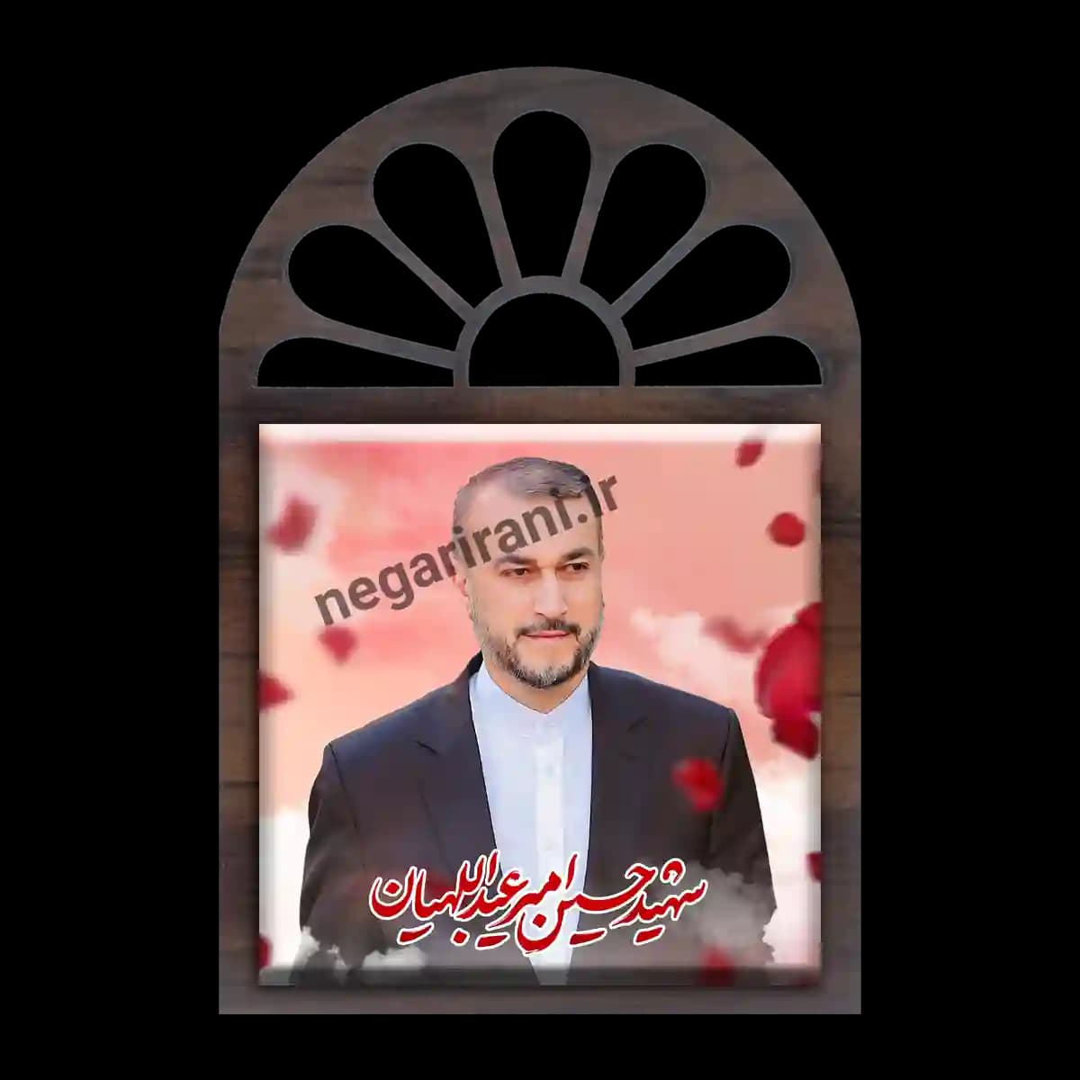 تندیس کاشی پنجره ای شهید حسین امیرعبداللهیان مدل 2Z79