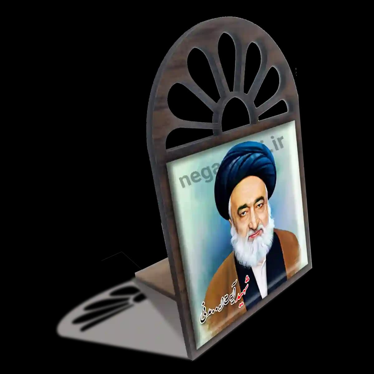 تندیس کاشی پنجره ای شهید آیت الله مدنی مدل 2Z78 — تصویر ۴