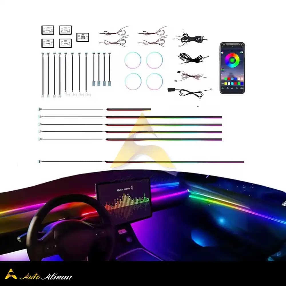 کیت فیبر نوری 16 تیکه دار RGB — تصویر ۲