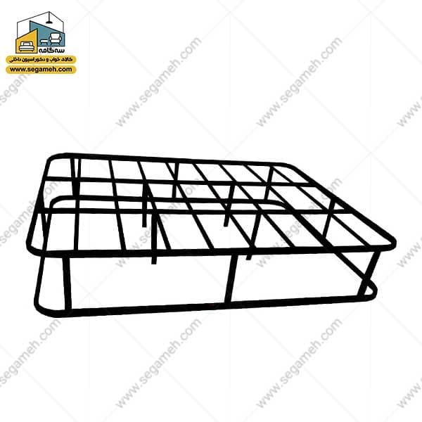 کف تخت فلزی تمام کلاف دو نفره — تصویر ۵