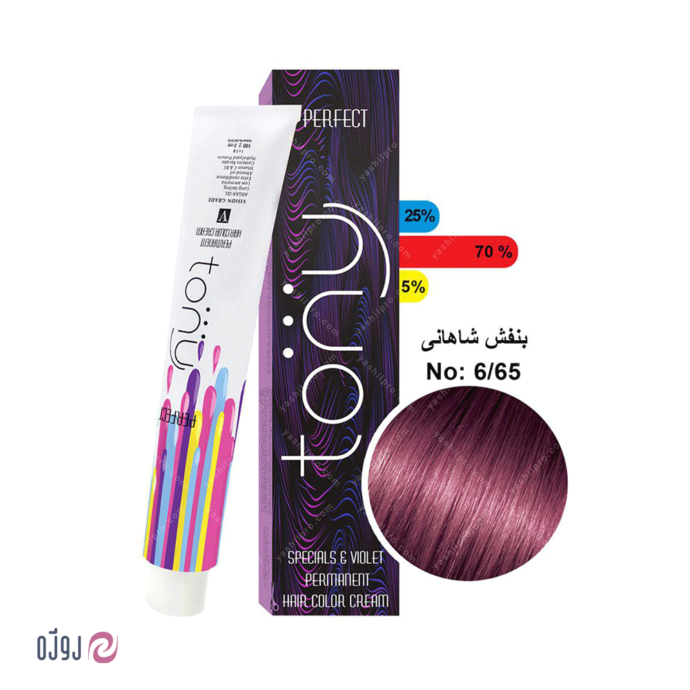 رنگ مو تونی شماره 6/65