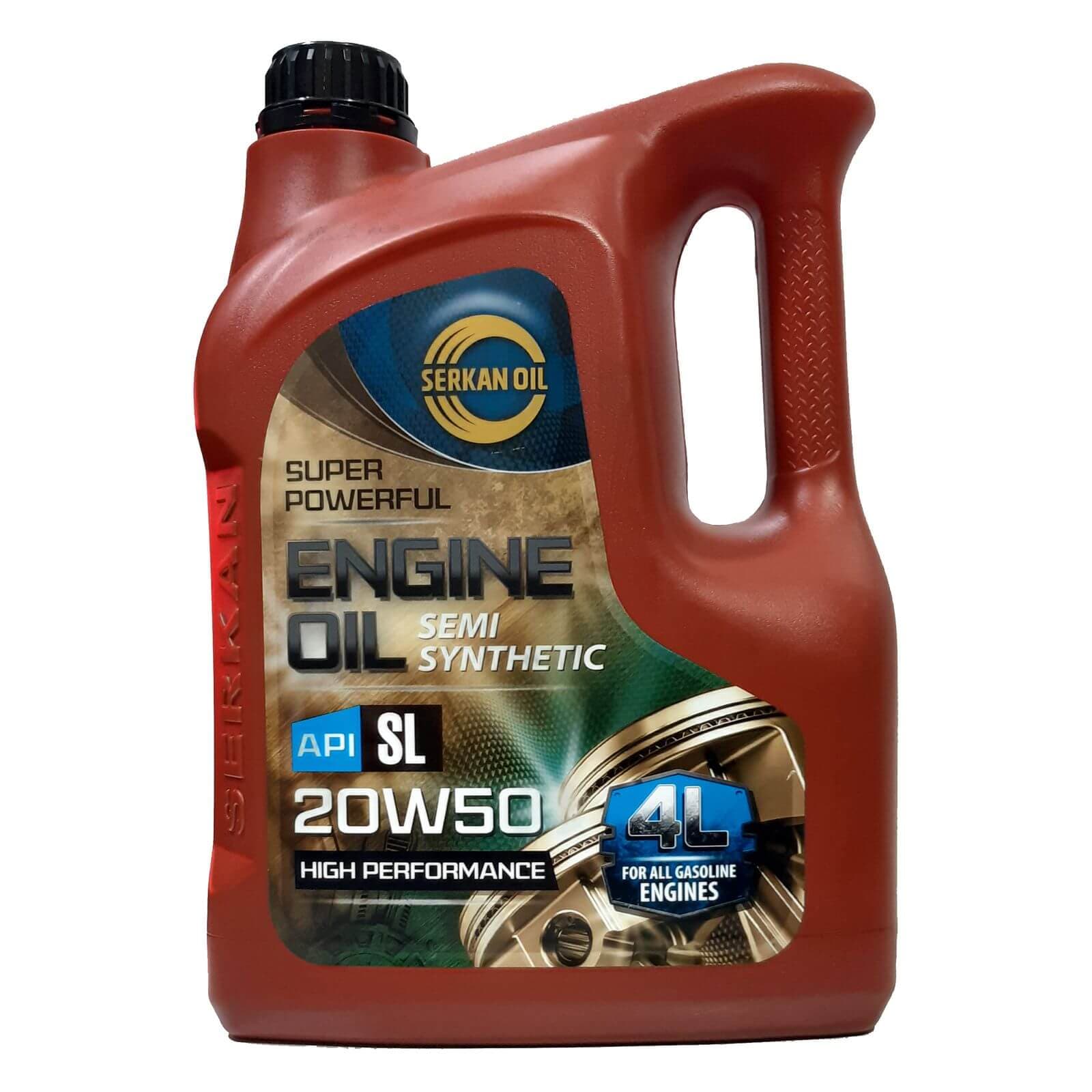 روغن موتور سرکان 20w50 SL نیمه سنتتیک 4 لیتری