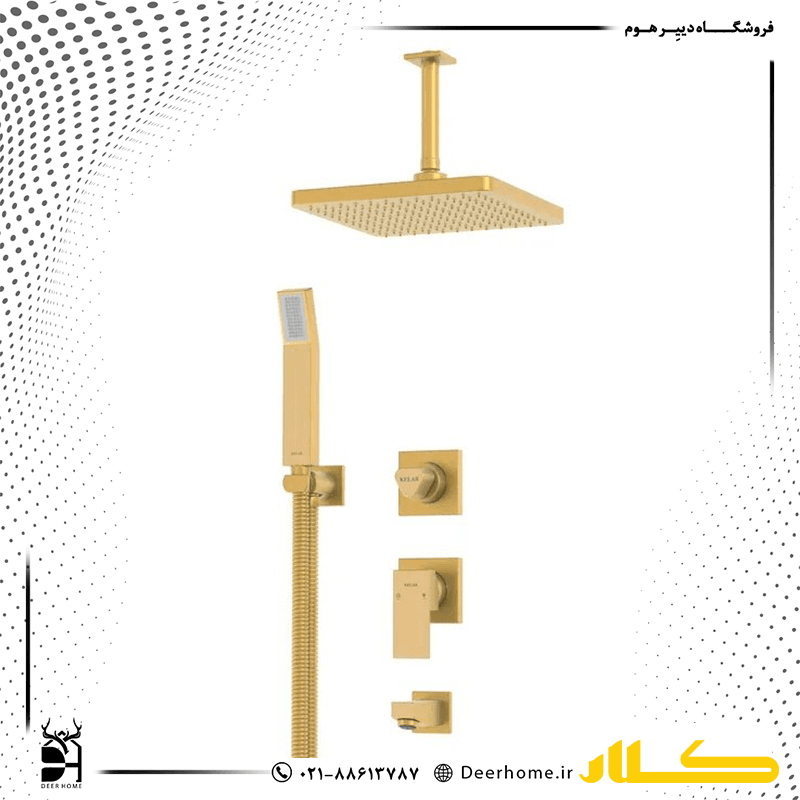 شیر حمام توکار کلار فلت لاکچری تیپ 3 — تصویر ۴