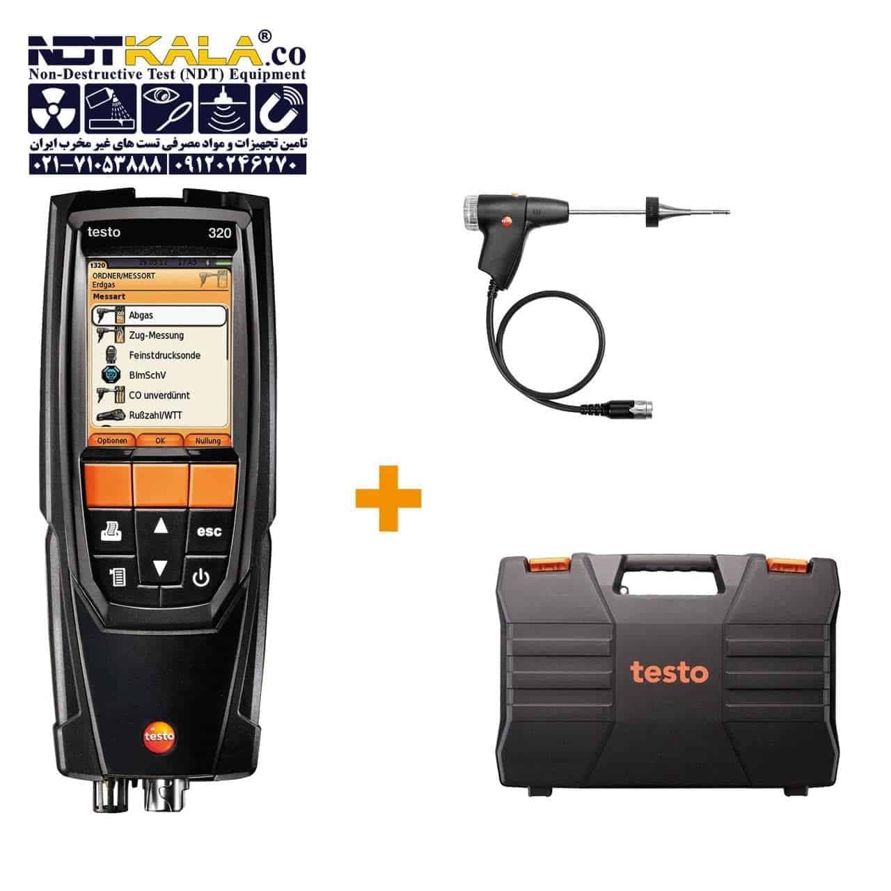 آنالیزر گاز دودکش تستو TESTO 320 — تصویر ۲