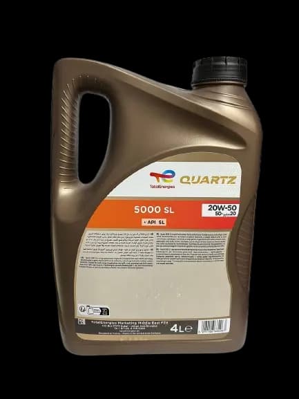 روغن موتور توتال 20w50TOTAL QUARTZ مدل 5000 اصل سفارش امارات حجم 4 لیتر — تصویر ۳