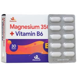 قرص منیزیم 350 و ویتامین ب 6 ویتامین ‌هاوس 30 عدد — تصویر ۲