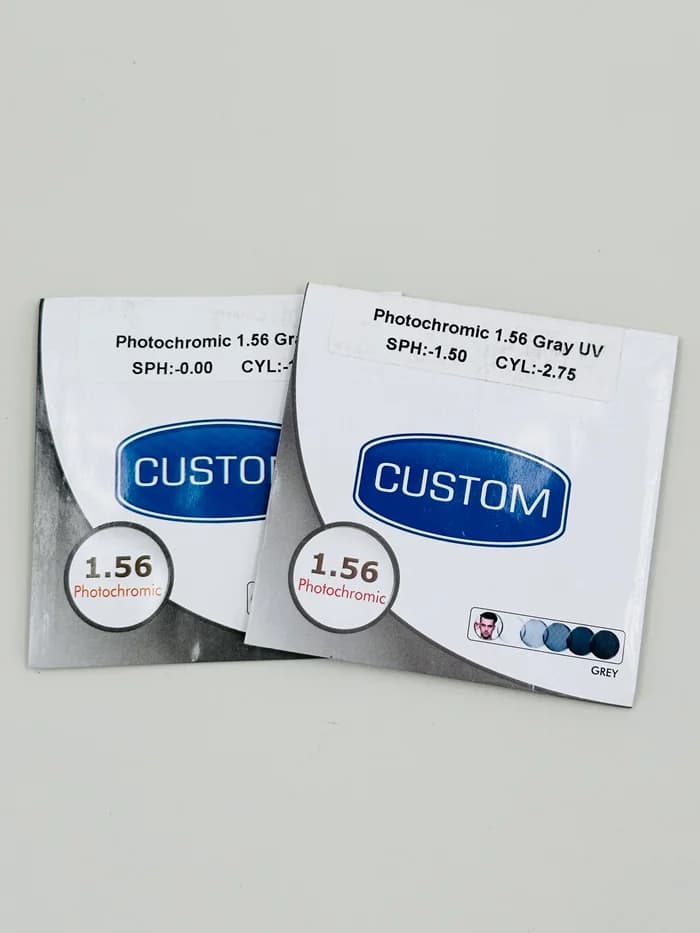 عدسی فتوکروم مشکی Custom 1.56