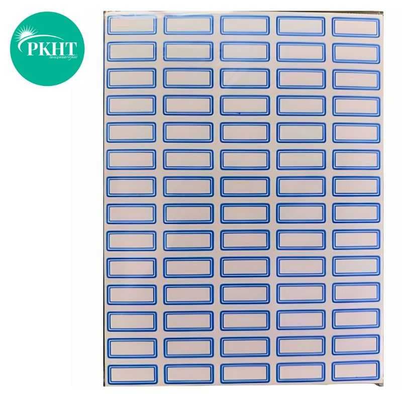 برچسب دور آبی 50 برگی سایز 1×2.1 سانتیمتر وارداتی عمده