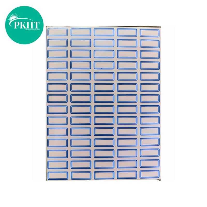 برچسب دور آبی 50 برگی سایز 1×2.1 سانتیمتر وارداتی عمده — تصویر ۲